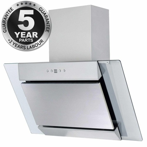60cm Angled Cooker Hood Stainless Steel Chimney Extractor Fan SIA