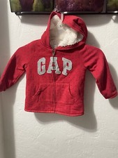 Baby Gap Boys' Zip-Front Logo Fleece Sweatshirt 2 Years Toddler 26
