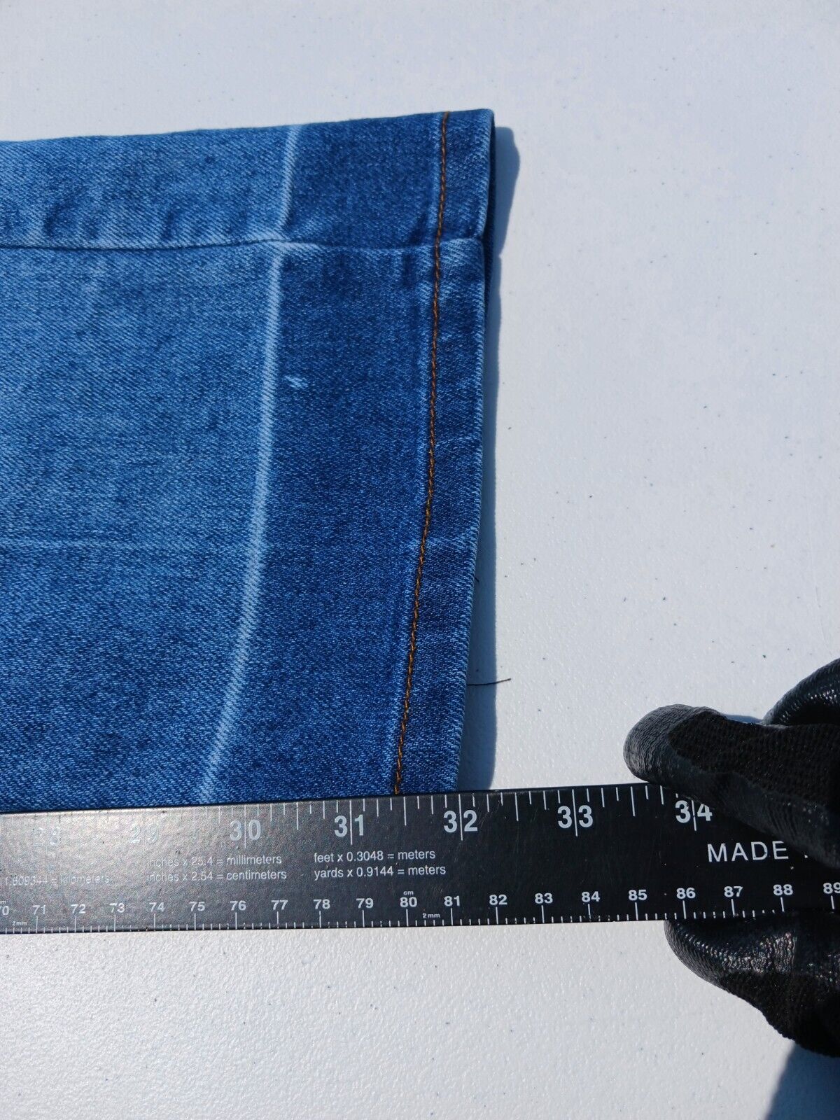 VTG Levis 573 Jeans Womens 18 36x32 Blue Misses S… - image 23
