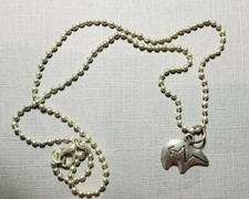Bear Fetish Necklace with 18" Sterling plated ball chain