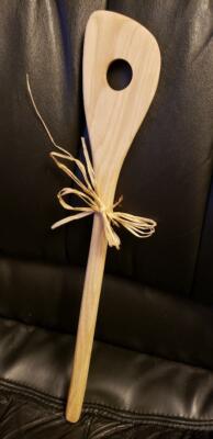American Artisan Oak Wood Stir Spatula Kitchen Utensil Spoon Amish Handmade