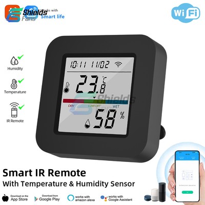 Tuya Smart Wifi Bluetooth Thermometer Hygrometer Sensor Infrared Remote 0 -60 