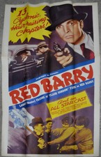 RED BARRY R1948 ORIG 41X81 3-SHEET MOVIE POSTER BUSTER CRABBE FRANCES ROBINSON