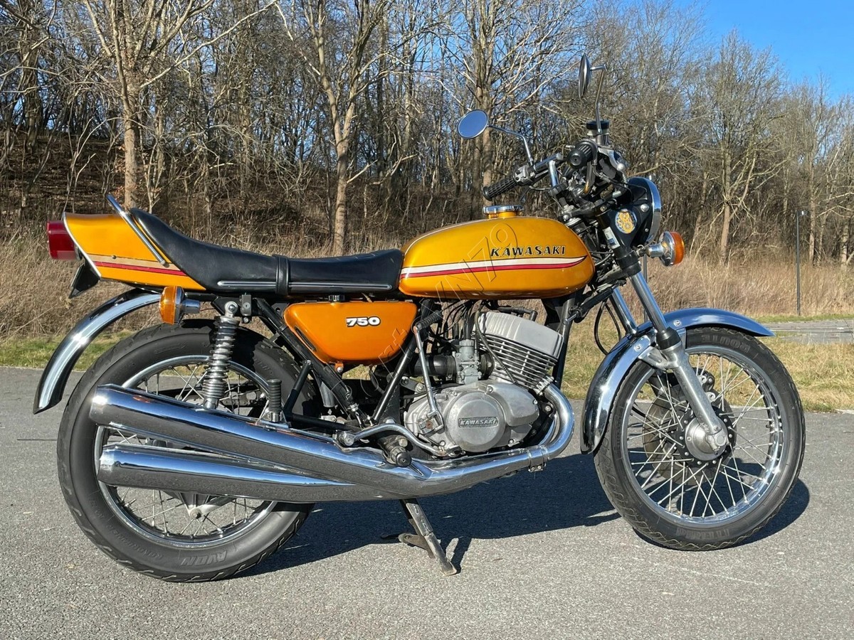 1972-1973 Kawasaki Triple H2 750 Mach IV Grab Rail. H2750 H2A
