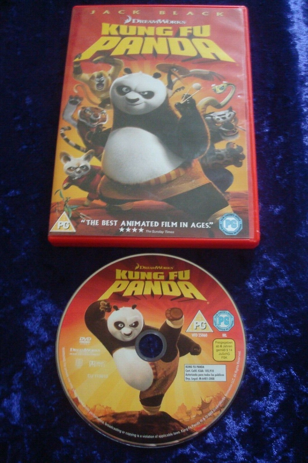 Kung Fu Panda UK REGION 2 KIDS FAMILY FILM DREAMWORKS JACK BLACK