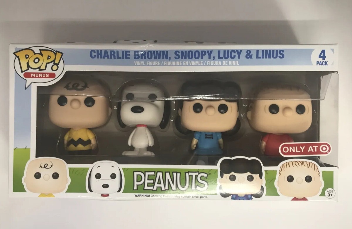 Peanuts Funko Pop Minis, Charlie, Snoopy, Lucy And Linus Target 