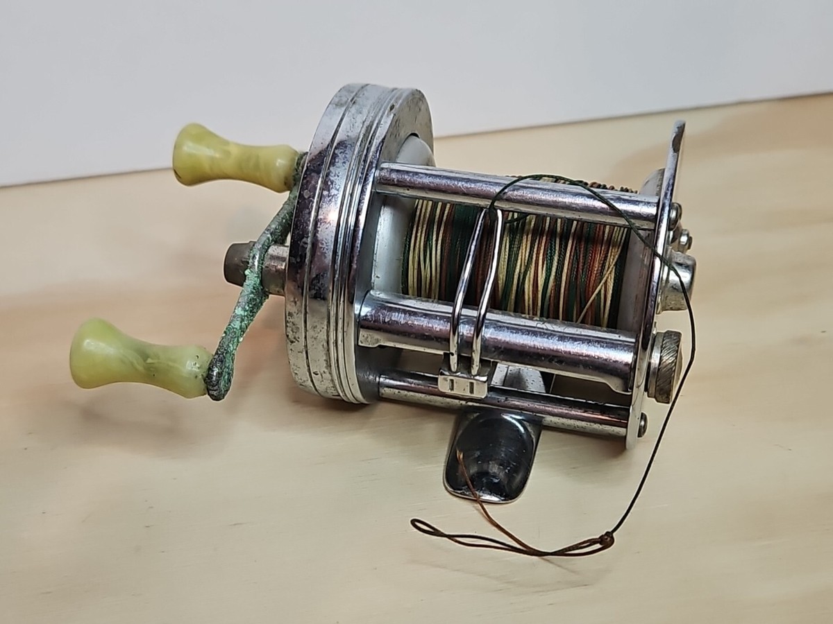 Moulinet de pêche vintage Shakespeare 1920 modèle Wonderel FK avec boite d'origi