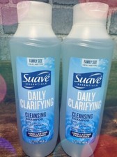 2 Suave Essentials Daily Clarifying Cleansing Shampoo 22.5 Fl Oz Family Size