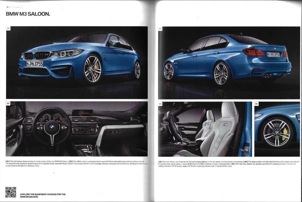 BMW M3 Saloon F80 & M4 Coupe F82, Convertible F83 2014-2016 UK Market Brochure - Image 2 of 4