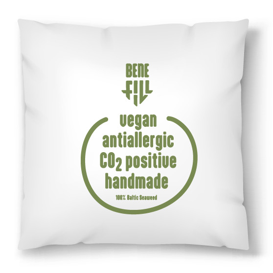 Benefill Seegraskissen 40x40 cm antiallergisch vegan nachhaltig C02 positiv NEU
