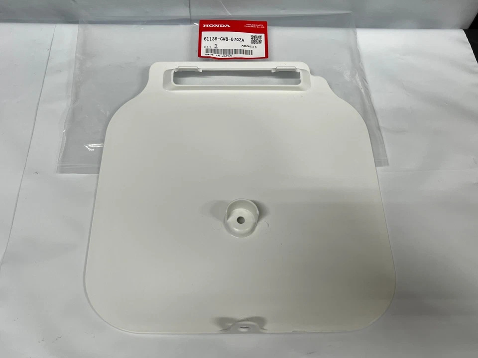 NOS 88-99 HONDA Z50R Z50 Z 50 WHITE FRONT NUMBER PLATE 61136-GW8-670ZA - Imagem 4 de 4