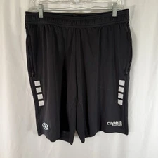 Capelli Sport Shorts Men's Large Black Pull On Drawstring Pockets 9" Inseam