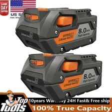PACK For Ridgid 18V R840085 8.0Ah 8.0Ah Lithium Battery Rigid 18Volt R840087