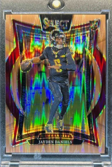 2024 Select Jayden Daniels Concourse Copper Prizm Shock RC #250/299 Commanders