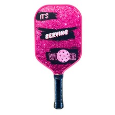 It's Serving Winner Hot Pink Sparkly Glitter Bling Fun Funny Cute Pickleball ...