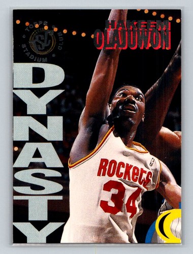 Hakeem Olajuwon #7A 1994 Stadium Club Dynasty Destiny card