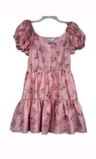 LoveShackFancy x Target Cecile Puff Sleeve Floral Mini Dress in Pink Size 6