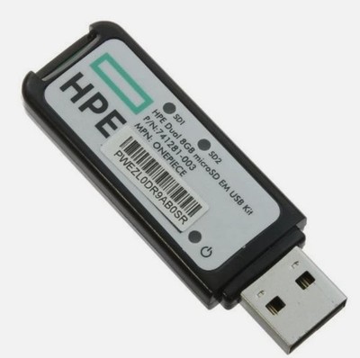 HPE dual 8gb microsd em usb kit