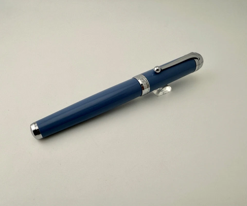 Aurora Talentum Celestial Blue Chrome Rollerball Pen - Image 2 of 4