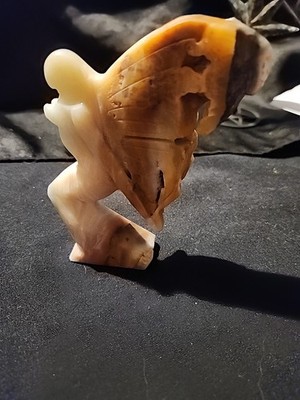 Flourite Winged Fairy Figurine Natural Stone Mineral