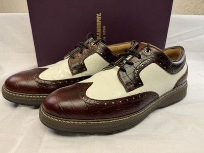 Johnston & Murphy Men s Upton GL3 Luxe Hybrid Golf Shoe, 11.5 M Dark Brown Water