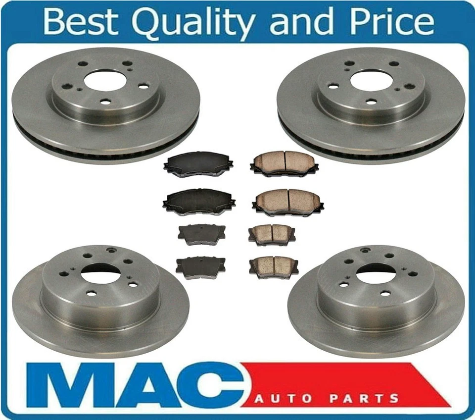 Подходит для 06–17 Rav4 без сидячих тормозных дисков 3 ряда керамические тормозные колодки 6 шт - Изображение 2 из 4