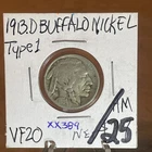 KEY DATE 1913 D BUFFALO NICKEL T1  VERY FINE CONDITION VERY NICE COIN   XX389
