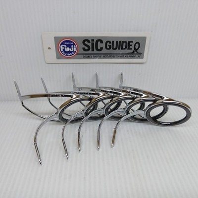 (Discount Close Out) 5pc #40 Fuji SIC CMNSG Silver Frame Fishing Rod Guide