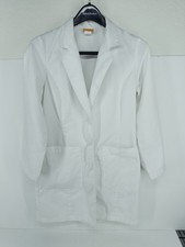 White Womens Lab Coat Size XS Barco Pockets 3-Button Front Nursing Doctor