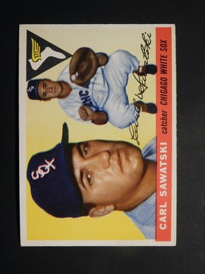 1955 Topps Baseball Card #122 Carl Sawatski (EX-MT)
