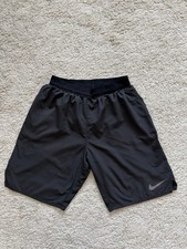 Nike Dri-FIT Men's Athletic Shorts Size L Black Mesh Drawstring Lightweight