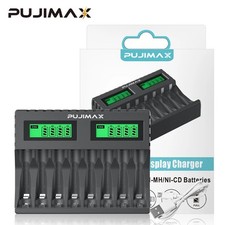 Battery Charger 8 Slot For AA AAA NI-CD NI-MH Rechargeable Batteries