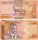Namibia - 20 Dollars 2025 UNC