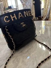 Chanel GWP Gift With Purchase Not Boutique Vegan Leather Handbag