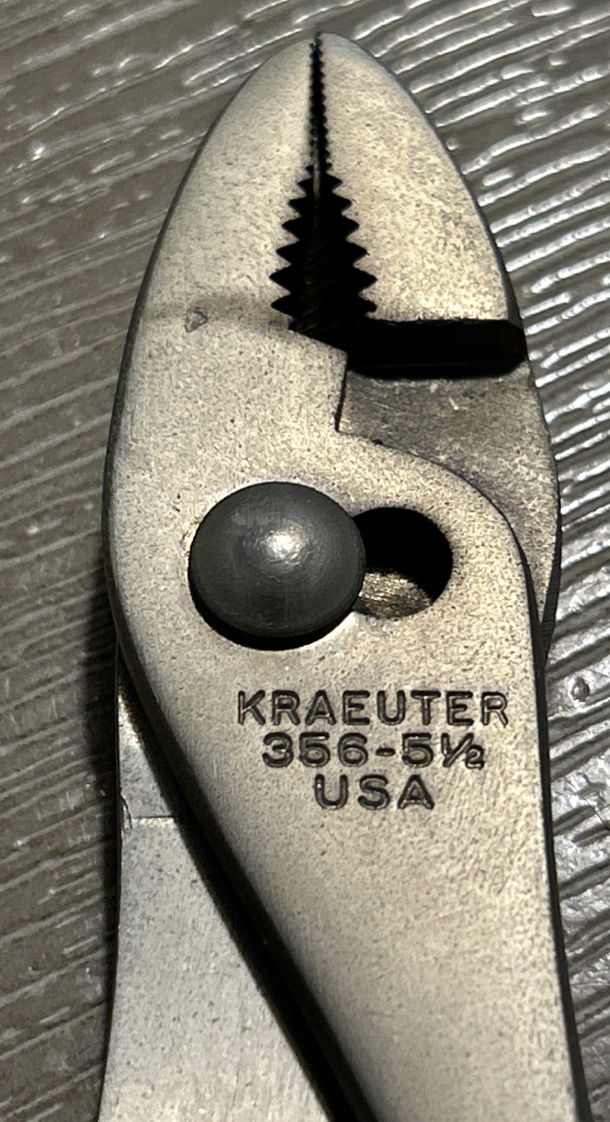 Vintage 1960 Kraeuter Slip-Joint Pliers Model# 356-5 1/2 With Original Box-USA
