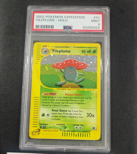 Vileplume graded PSA 9 for sale on eBay