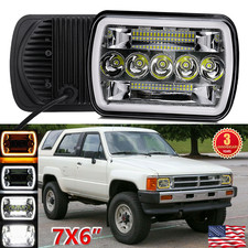 New 7x6led Headlight Hilo Beam Turn Light Drl For Toyota 4runner 1984-2014 Dot