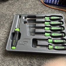 Snap On Combination Screwdriver Set  (Green Handle)