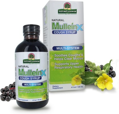 Nature's Answer Mullein-X Multi System Cough Syrup 4 Ounce | Soothes Coughs... 