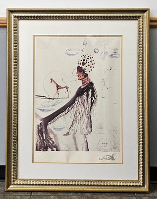 SALVADOR DALI Plate Signed ''Entrepreneur'' Limited Edition of 500 Lithograph COA