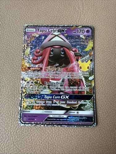 Tapu Lele GX 60/145 Ultra Rare 25th Anniversary Pokemon Celebrations NM/Mint