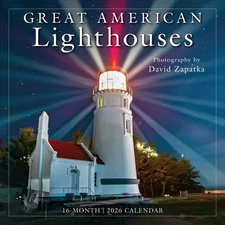 Sellers Publishing,  Great American Lighthouses 2026 Wall Calendar, 12'' X 12'',