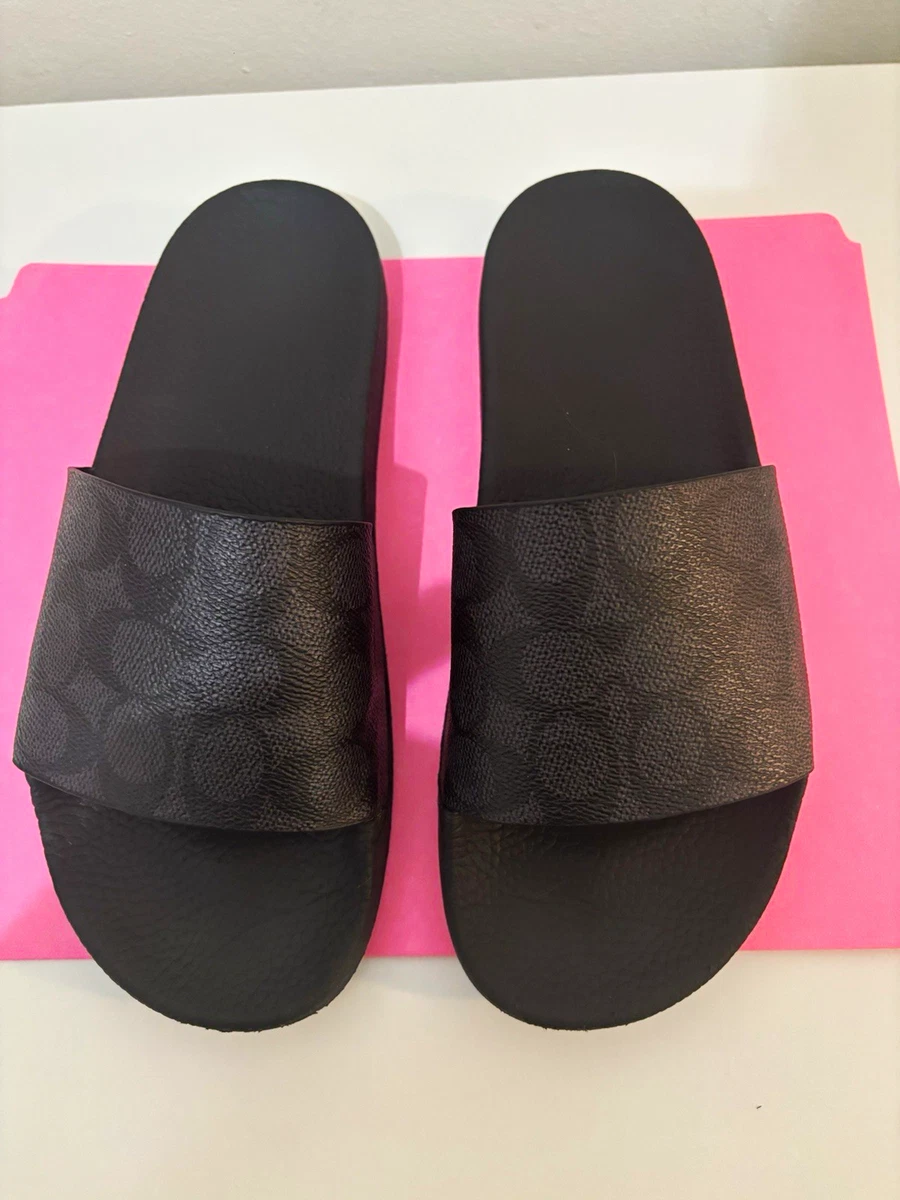Coach Black Sandals for Men for sale | eBay