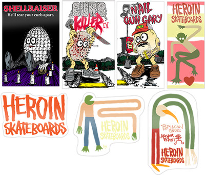 Herion Stickers Decals Spring 2023 Assorted 12 Pack Lot Skateboard
