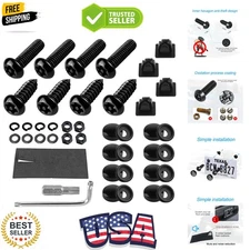 Anti Theft License Plate Screws Kits- Rustproof Stainless Steel Car Tag Plate...