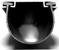 Durable Garage Door Bottom Weather Seal Rubber Strip w/ T Ends (16 Ft)