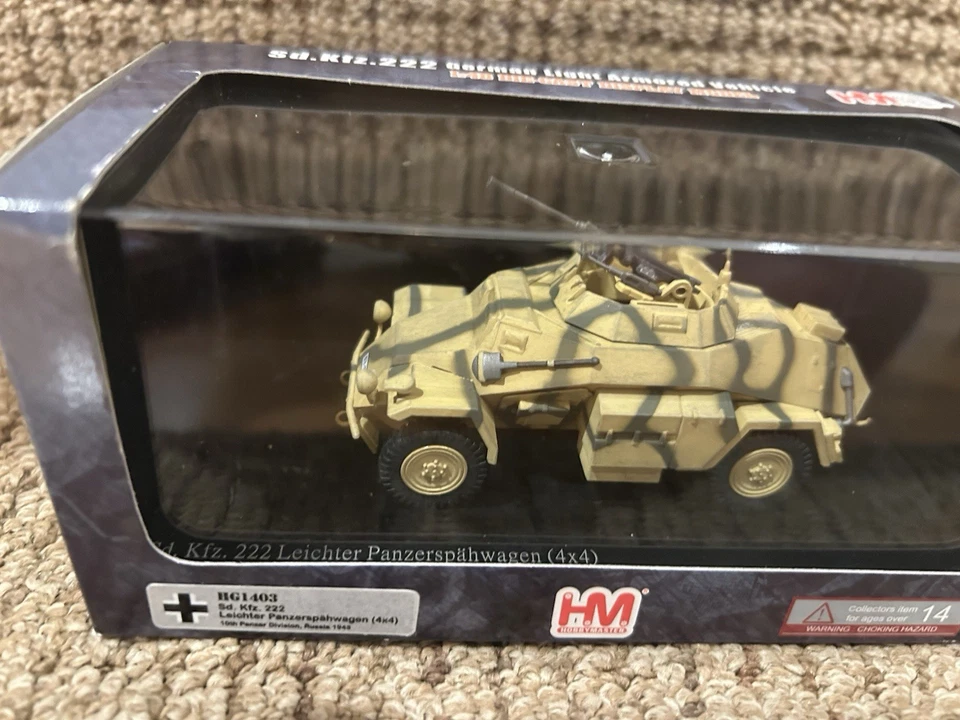 Hobby Master 1:48 Sd.Kfz 222 Panzerspahwagen, 19th Panzer, Russia '43, No HG1403 - Image 3 of 4