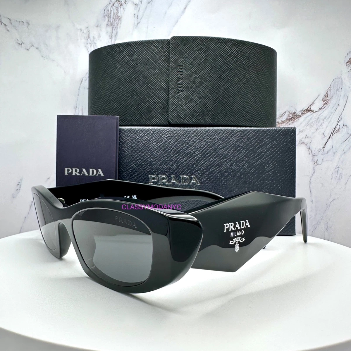 PRADA Black Cat Eye Sunglasses for Women for sale | eBay