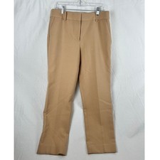 Talbots Hampshire Ankle Pants Straight Leg Tan Khaki Size