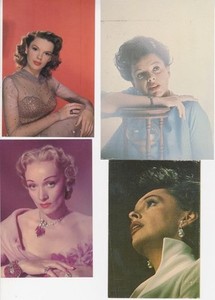 VINTAGE MOVIE POSTCARDS (53)-MONROE-DEAN-GARLAND-GARBO-BALL-DIETRICH-TAYLOR-MORE